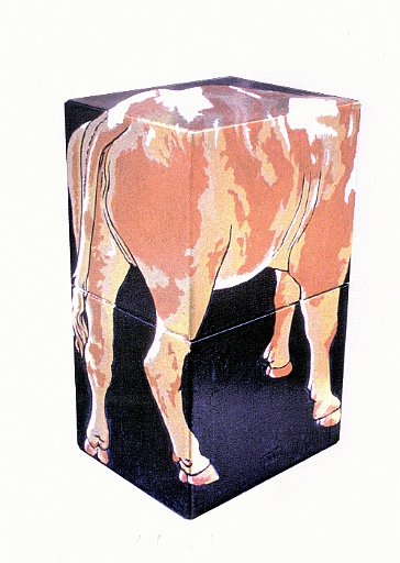 1994 - Das goldene Kalb - Kartonschachtel Acryl.jpg